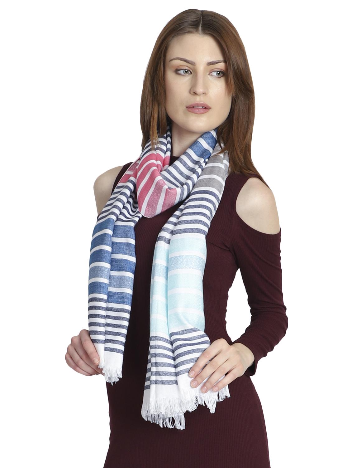 multi colored striped scarf - 17628257 -  Standard Image - 1