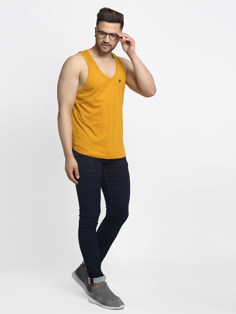 orange solid vest - 17630311 - Standard Image - 4