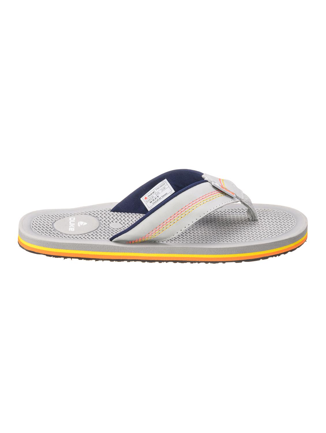 grey pu toe separator flip flops - 17630345 -  Standard Image - 1