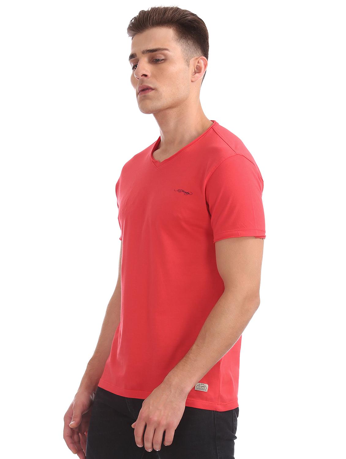 coral solid t-shirt - 17631152 - Standard Image - 1