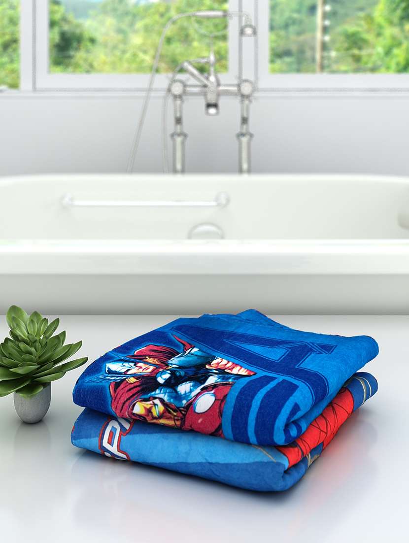 athom trendz marvel kids bath towel 60x120 cm pack of 2