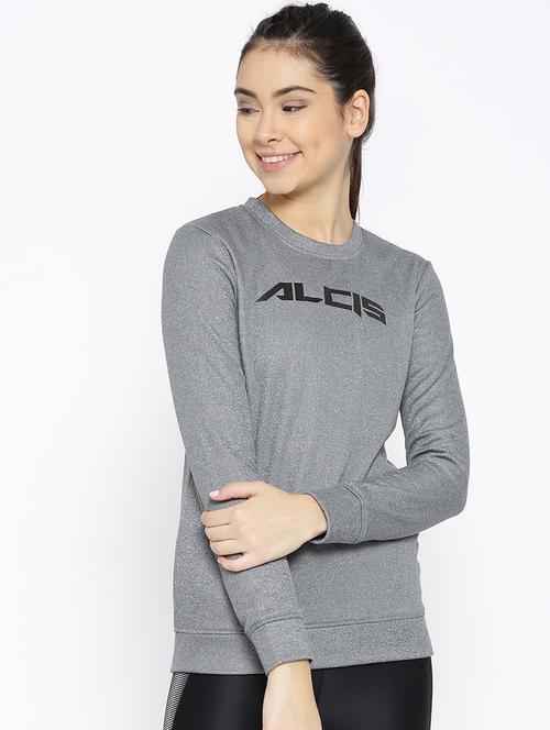 crew neck melange sweatshirt - 17633013 - Standard Image - 0