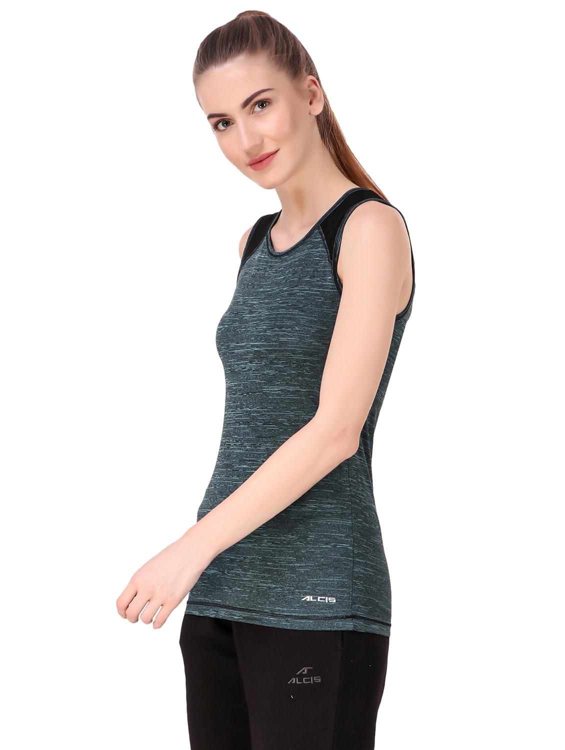 round neck melange top - 17633052 - Standard Image - 1
