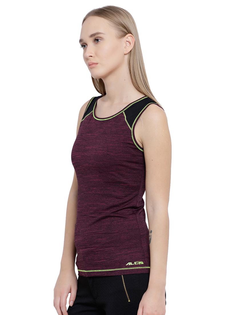 round neck melange top - 17633053 - Standard Image - 1