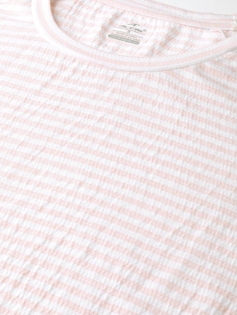 round neck striped tee - 17633058 - Standard Image - 4