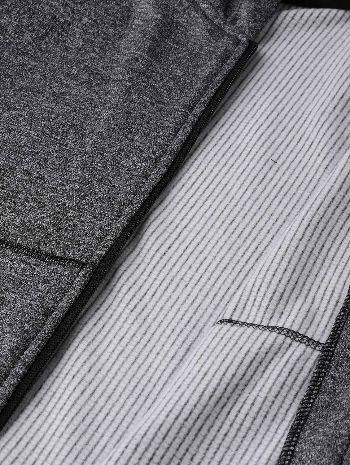 hooded neck melange jacket  - 17633088 -  Standard Image - 4