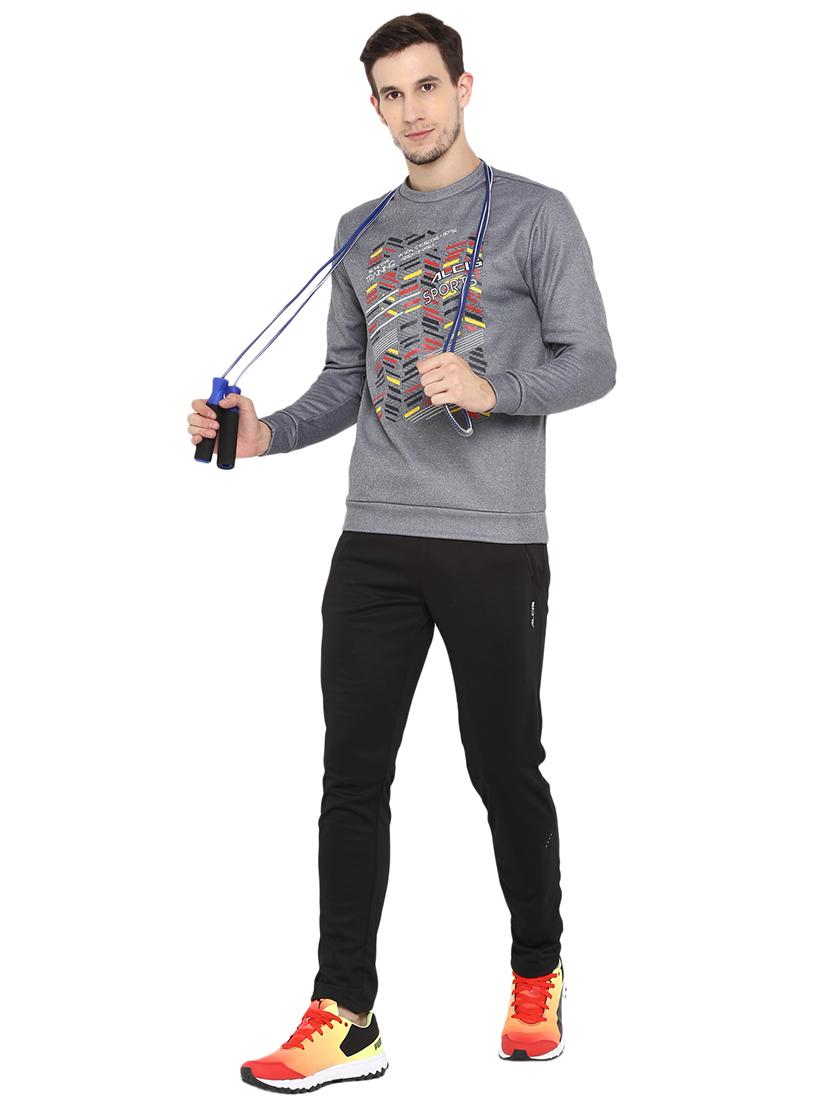 grey printed sweatshirt - 17633134 - Standard Image - 4