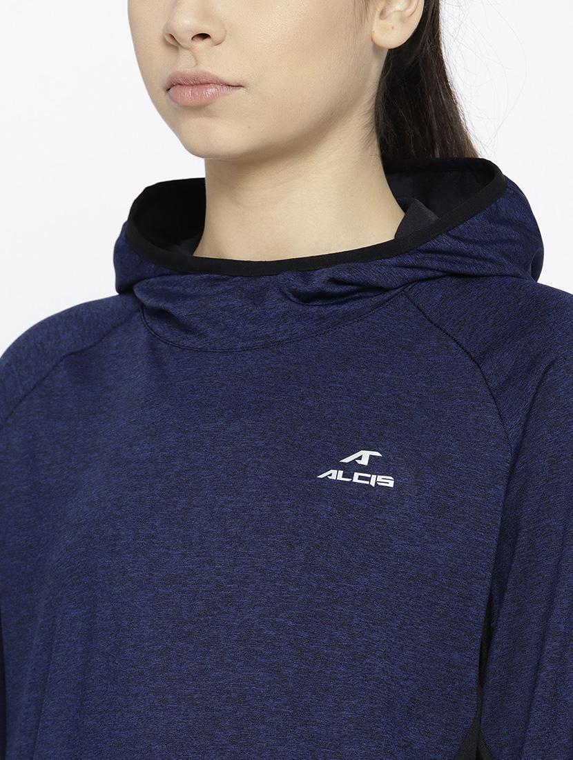 hooded neck solid sweatshirt - 17633138 - Standard Image - 4