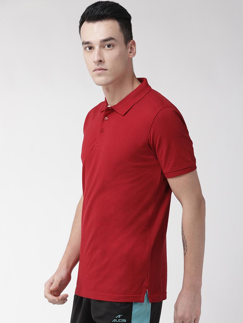 red solid polo t-shirt - 17633152 -  Standard Image - 1