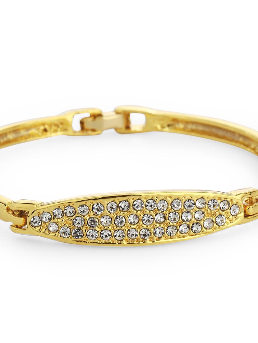 gold metal bangle bracelet - 17633464 - Standard Image - 1