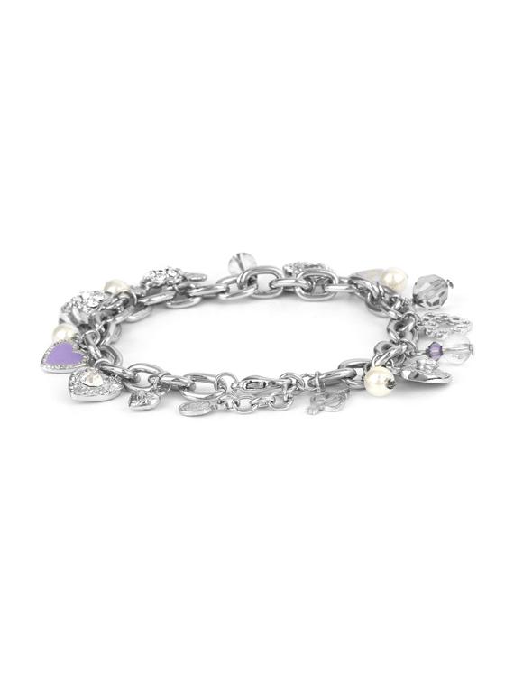 silver metal bangle bracelet - 17633470 - Zoom Image - 0