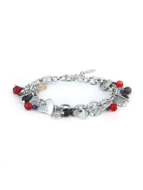 silver metal bangle bracelet - 17633471 - Standard Image - 0
