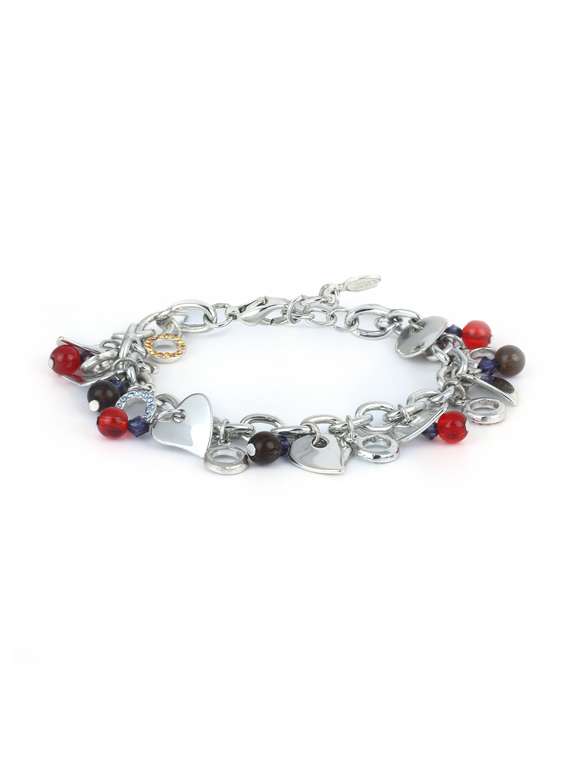 silver metal bangle bracelet - 17633471 - Zoom Image - 0
