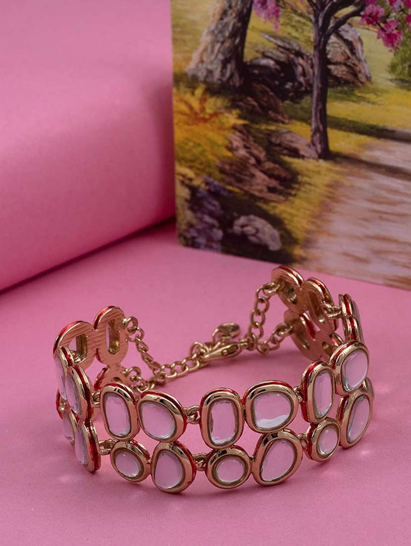 gold metal bangle  bracelet - 17633488 -  Zoom Image - 0