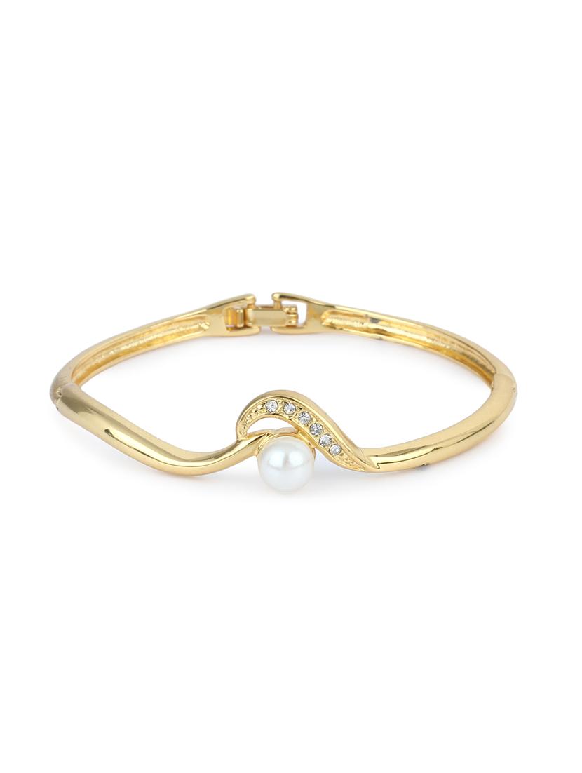 gold metal bangle bracelet - 17633496 - Zoom Image - 0