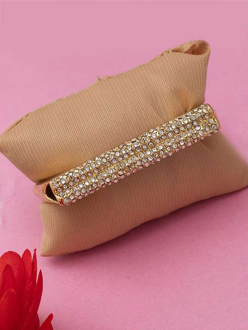 gold metal bangle bracelet - 17633506 - Standard Image - 0