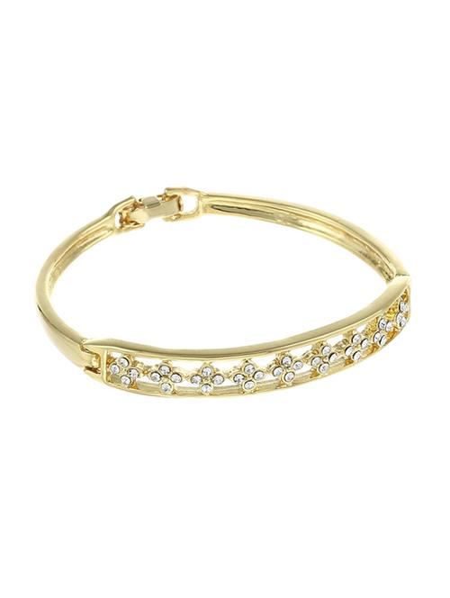 gold metal bangle bracelet - 17633509 - Standard Image - 0