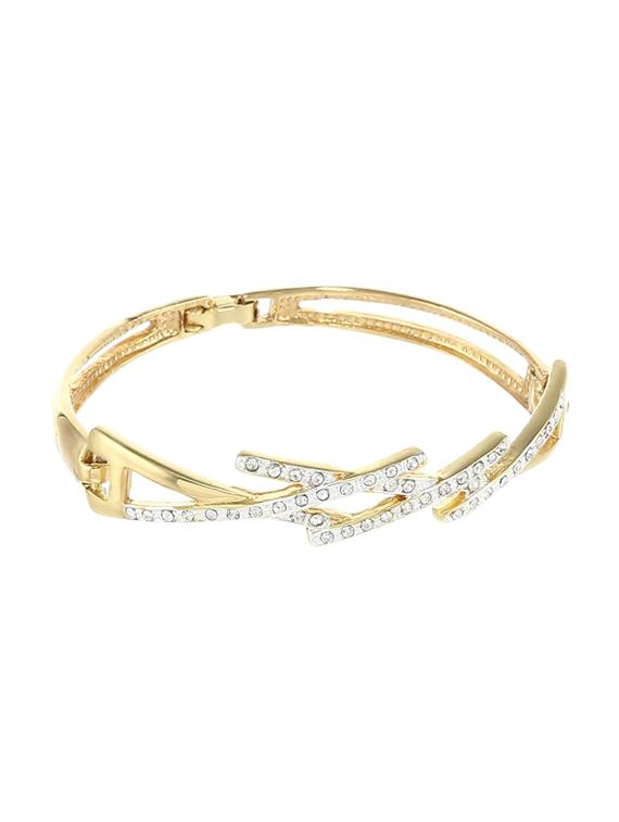 gold metal bangle bracelet - 17633544 - Zoom Image - 0