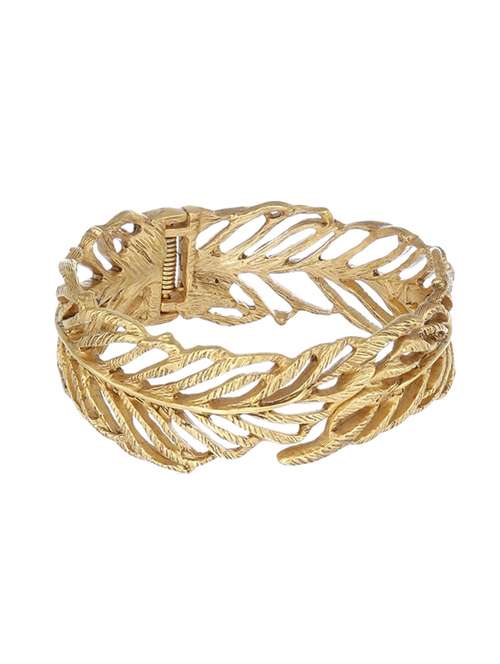 gold metal bangle bracelet - 17633551 - Standard Image - 0
