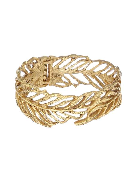 gold metal bangle bracelet - 17633551 - Zoom Image - 0