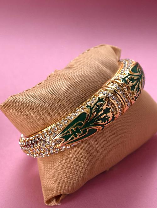 gold metal bangle bracelet - 17633557 - Standard Image - 0