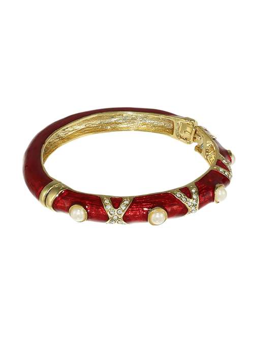 gold metal bangle bracelet - 17633561 - Standard Image - 0