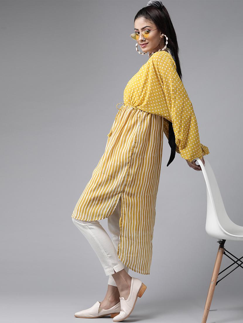 drawstring waist printed tunics kaftan - 17633686 - Standard Image - 1