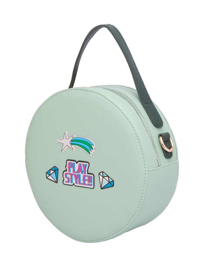 green leatherette (pu) handbag - 17633725 - Standard Image - 4
