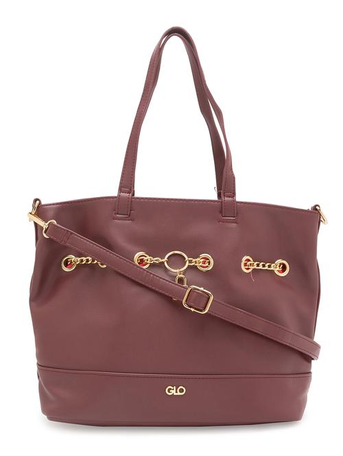 red leatherette (pu) handbag - 17633749 -  Standard Image - 0
