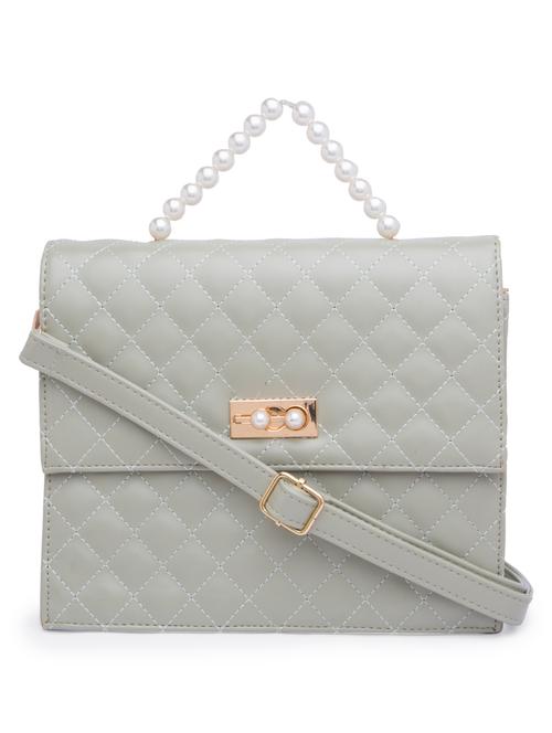 green leatherette (pu) handbag - 17633764 - Standard Image - 0