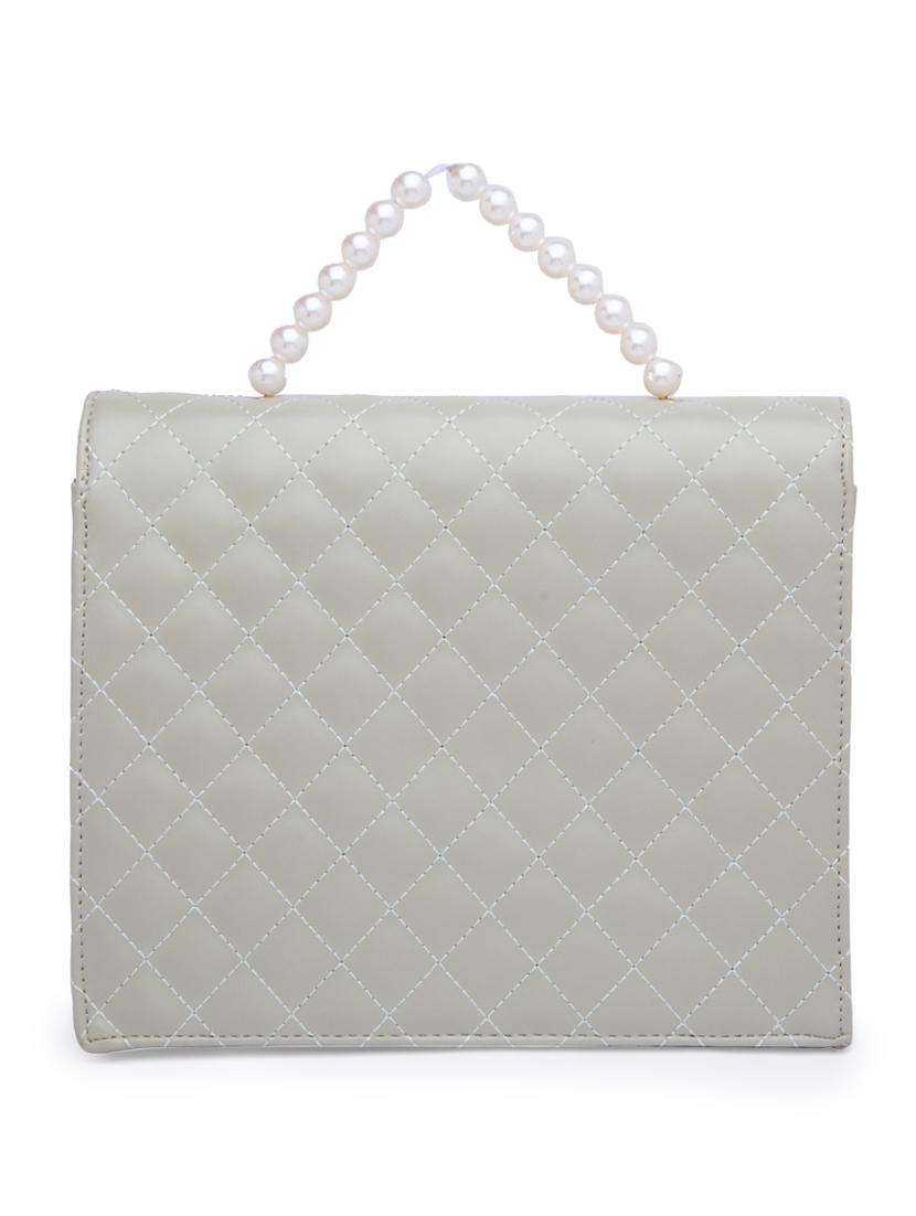 green leatherette (pu) handbag - 17633764 -  Standard Image - 1