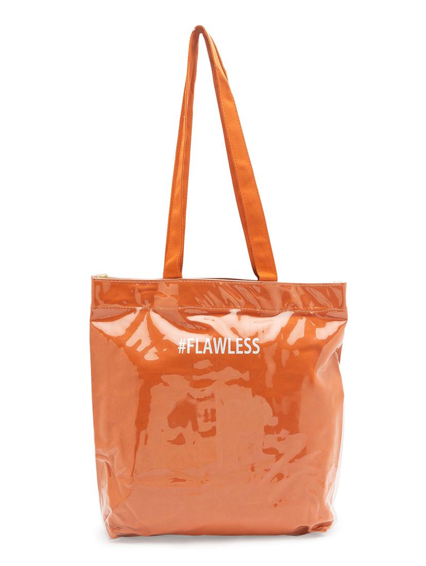 orange leatherette (pu) handbag - 17633772 -  Zoom Image - 0