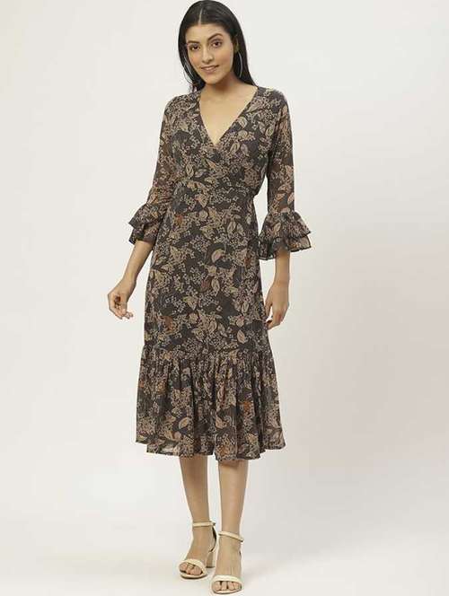 women's tiered floral dress - 17633902 - Standard Image - 0