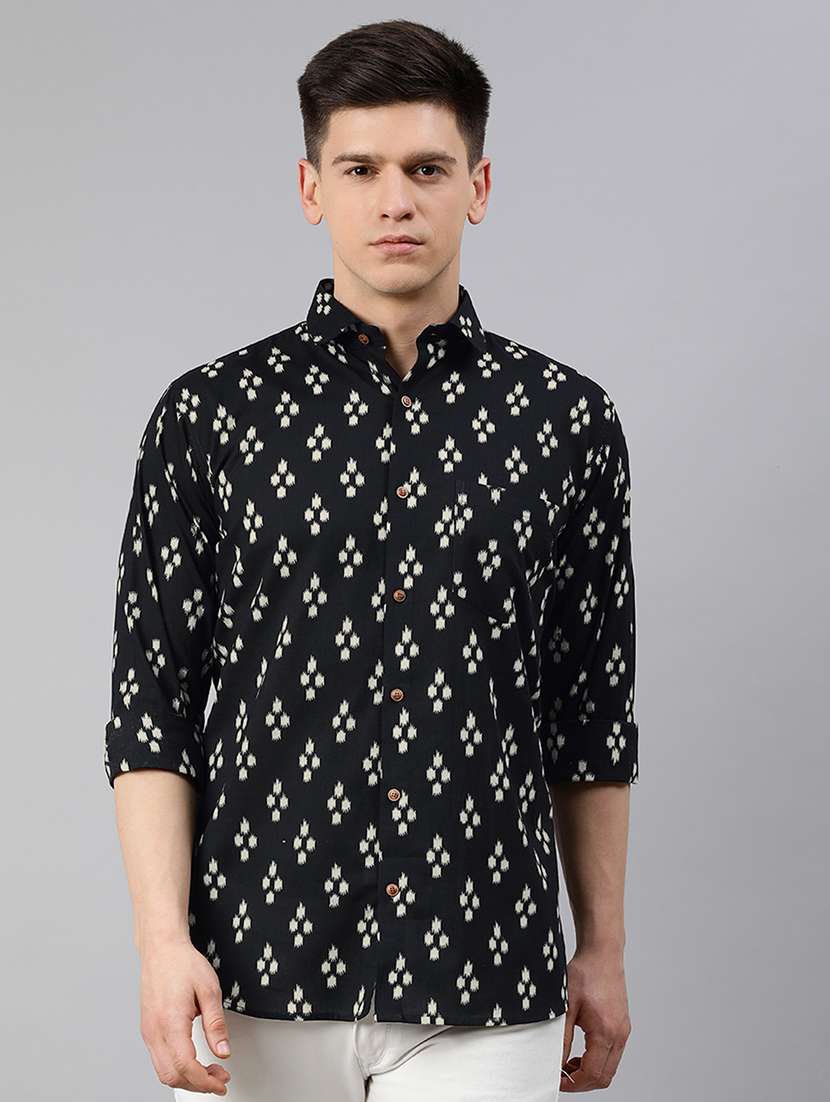 mens ikat casual shirt
