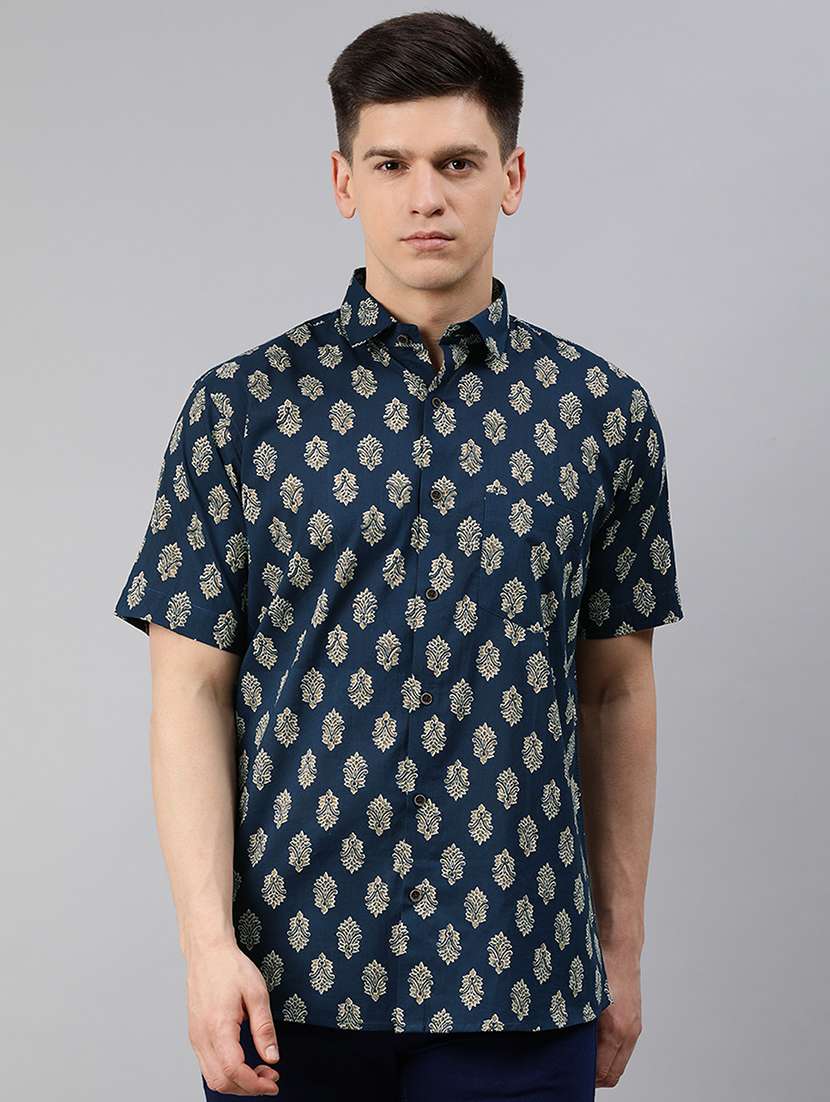 mens florals casual shirt