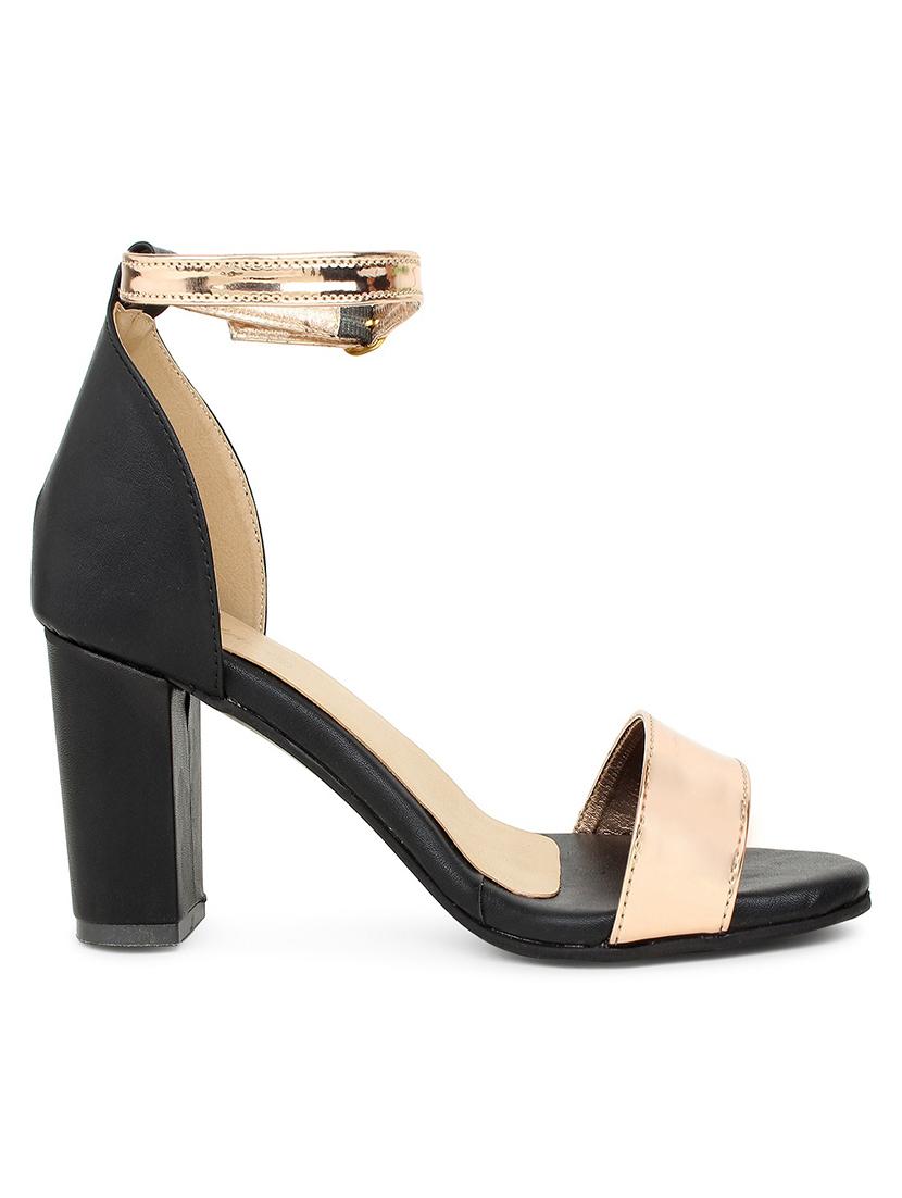 copper patent leather closed back sandals - 17636408 - Standard Image - 1