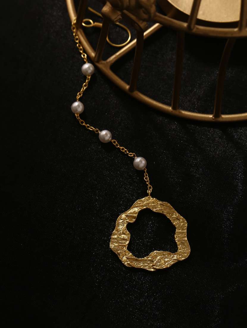 gold plated maang teeka