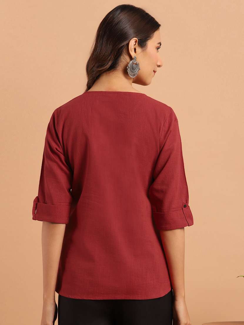 Women's A Line Round Neck Top