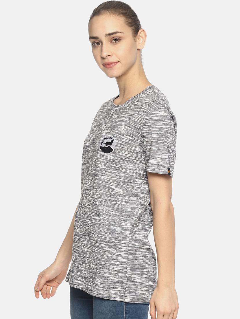 women's placement print round neck t-shirt - 17640198 - Standard Image - 1