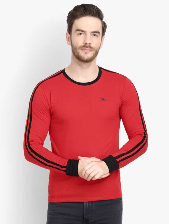 red taped solid t-shirt
