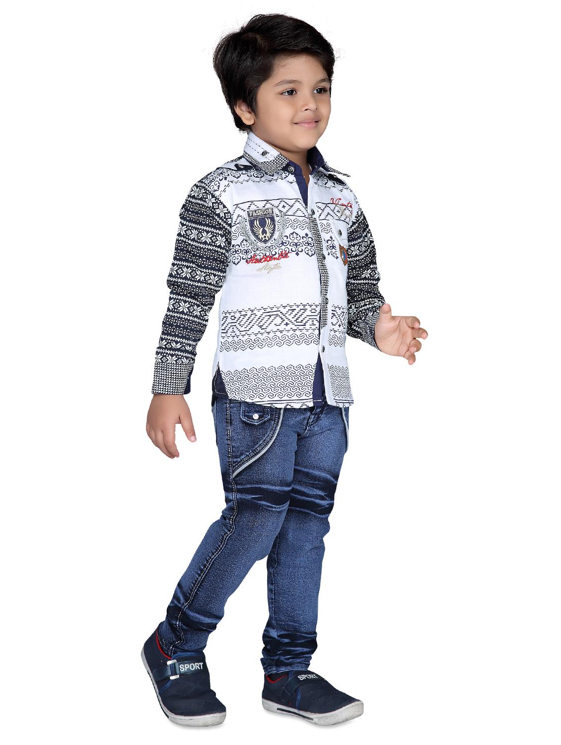 white printed full length sets  - 17645343 -  Standard Image - 1