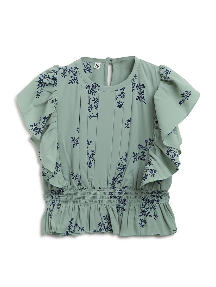 floral top with jeans set - 17645674 - Standard Image - 1
