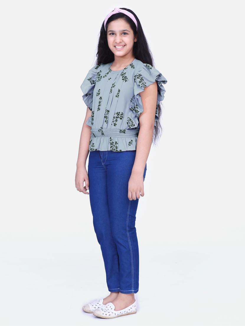 floral top with trouser set  - 17645678 -  Standard Image - 1