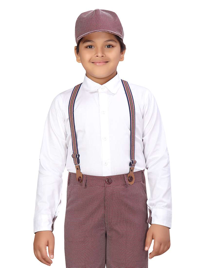 red cotton blend suit sets  - 17646553 -  Standard Image - 4