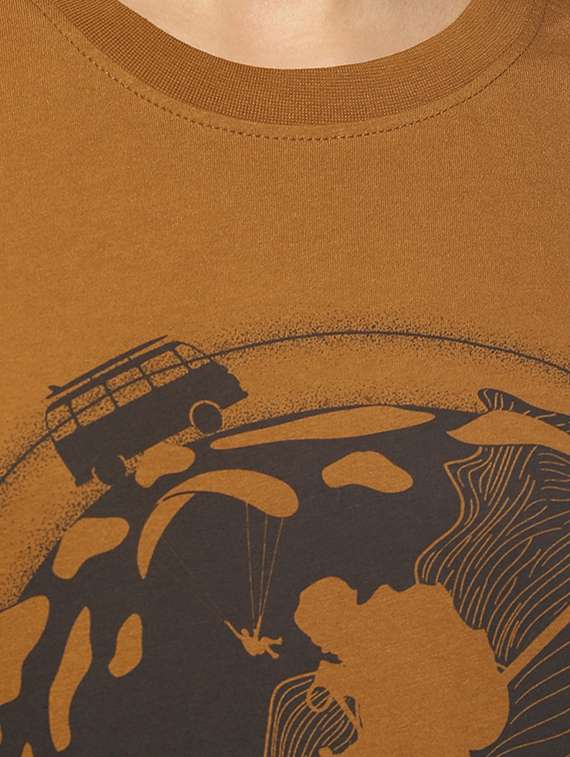 women's front print round neck t-shirt - 17646647 -  Standard Image - 4