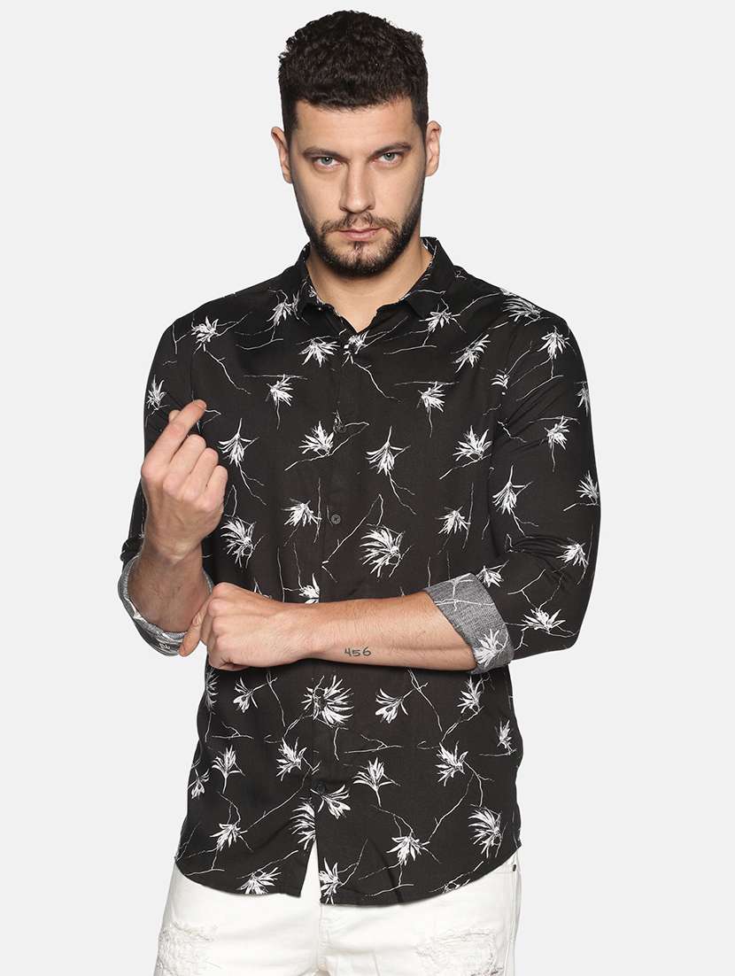mens florals casual shirt
