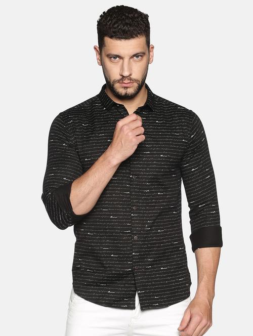 mens typography casual shirt - 17646738 - Standard Image - 0
