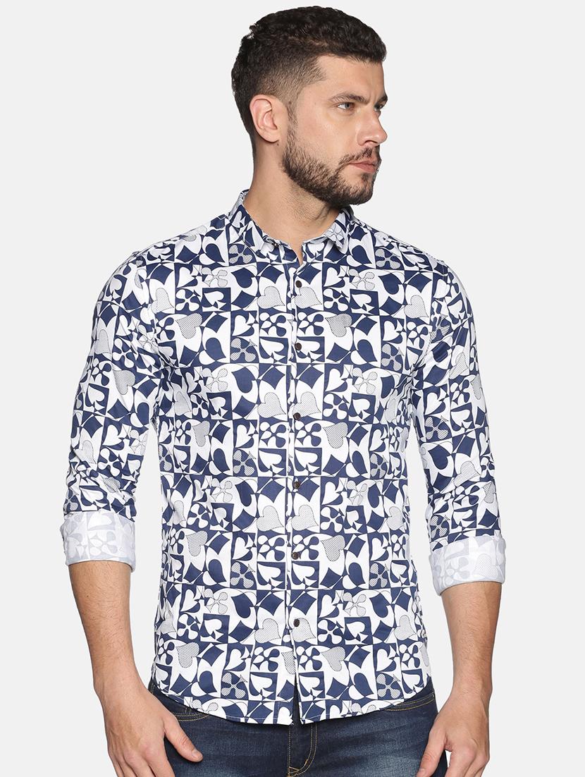 mens printed casual shirt - 17646740 - Zoom Image - 0