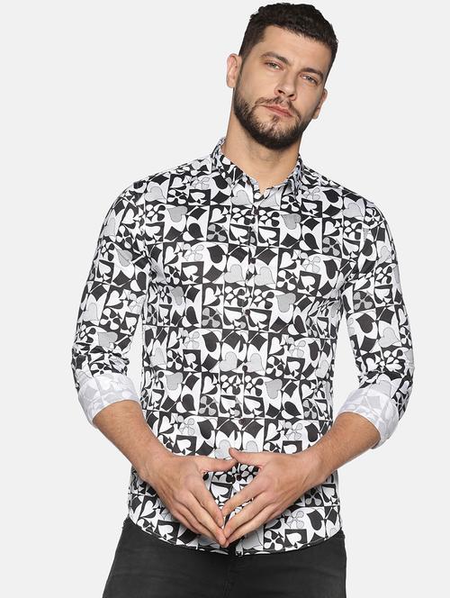 mens printed casual shirt - 17646741 - Standard Image - 0