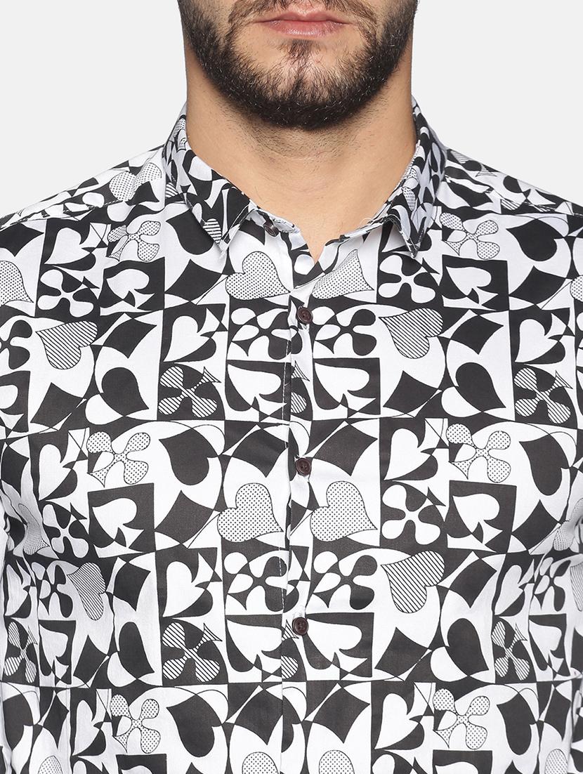 mens printed casual shirt - 17646741 - Standard Image - 4